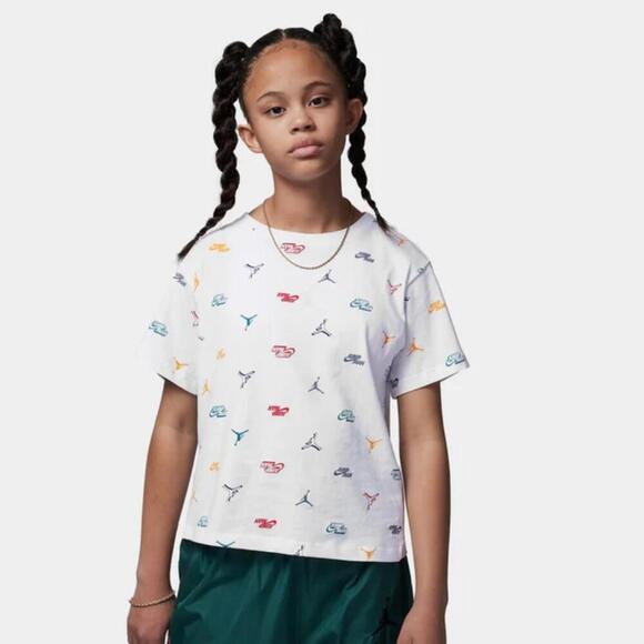 Nike Other - Nike girls 🔥🥰Futura Monogram All Over Print Tee girlsT-shirt Tee XL